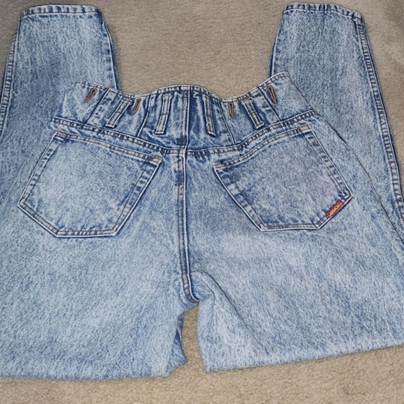 VINTAGE JORDACHE MOM jeans Size 13/14 MADE in Honk Kong Acid wash SKINNY - Picture 15 of 15